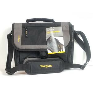 Targus CityGear Mini Shoulder Bag for iPad & Notebooks, Black/Grey Nylon NWT
